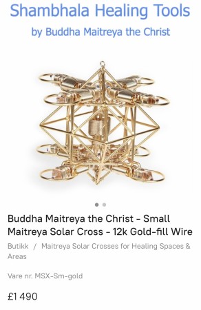 Gold plated solarcross