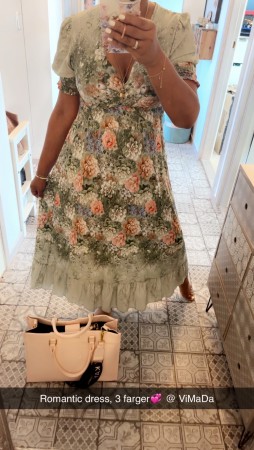 Romantic dress grønn S