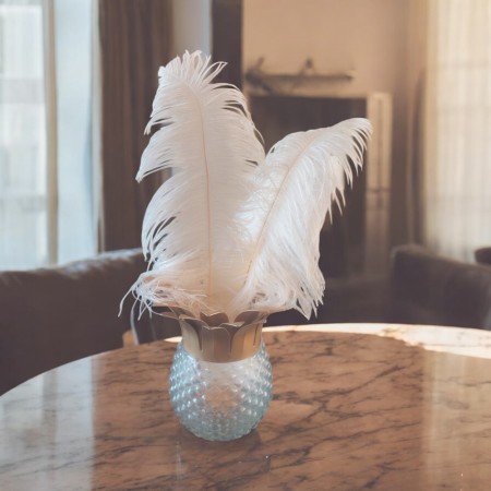 lysglass med 2 fjær